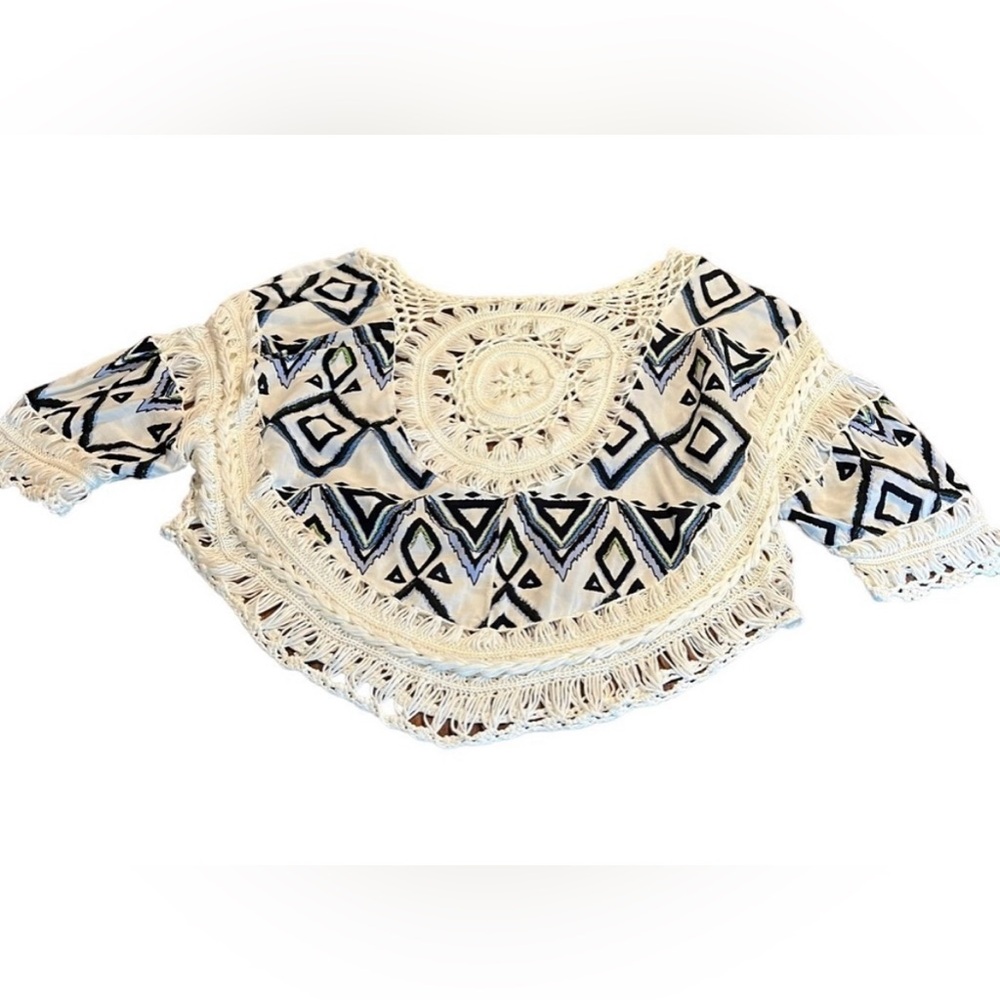 Paradise USA Women’s Bohemian Tribal Crochet Top One Size